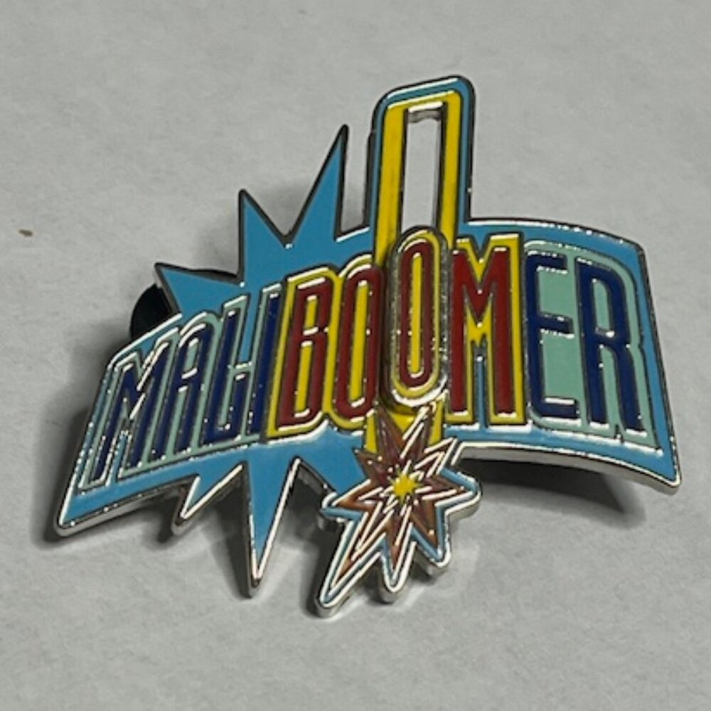 Disney MaliBoomer Disney California Adventure Slide Lapel Vest Hat Pin 1.75"